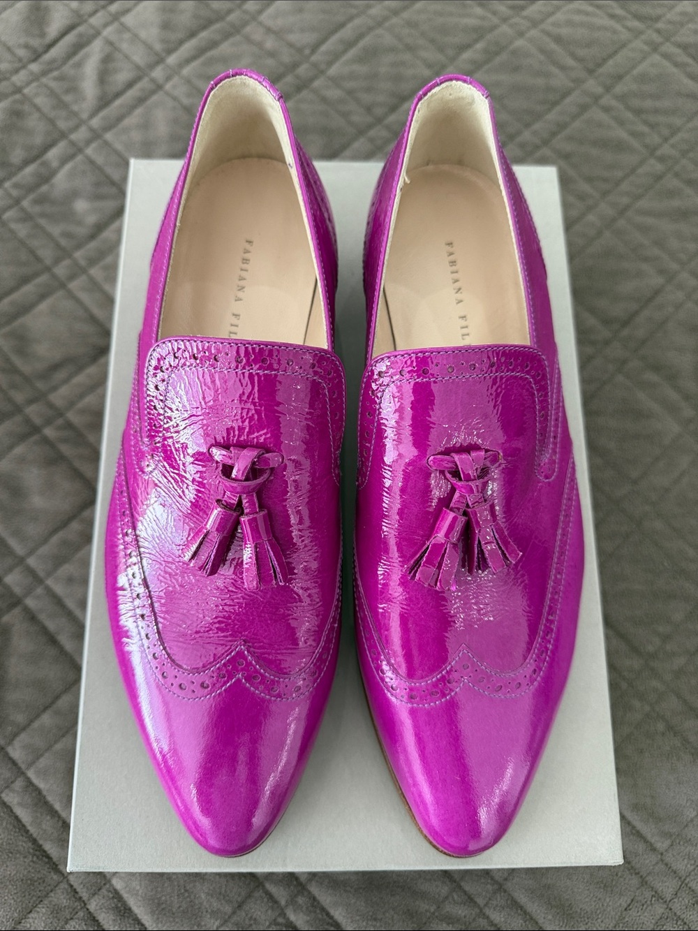 Fabiana Filippi NIB Leather Tassel Loafers size 40